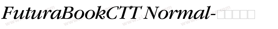 FuturaBookCTT Normal字体转换